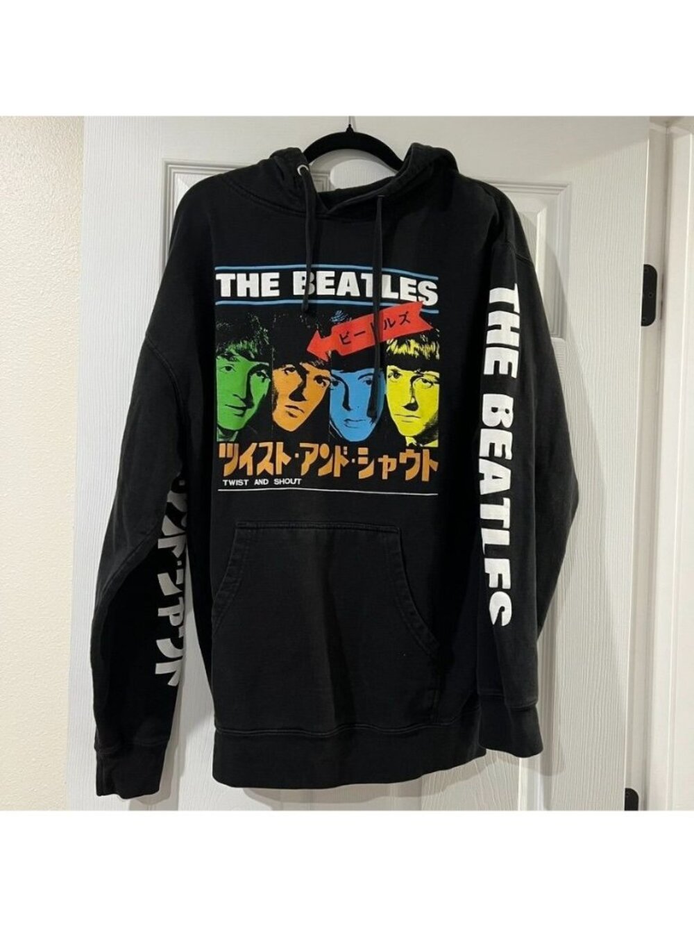 Limited Edition The Beatles Kanji Twist Shout Hoodie Size XL